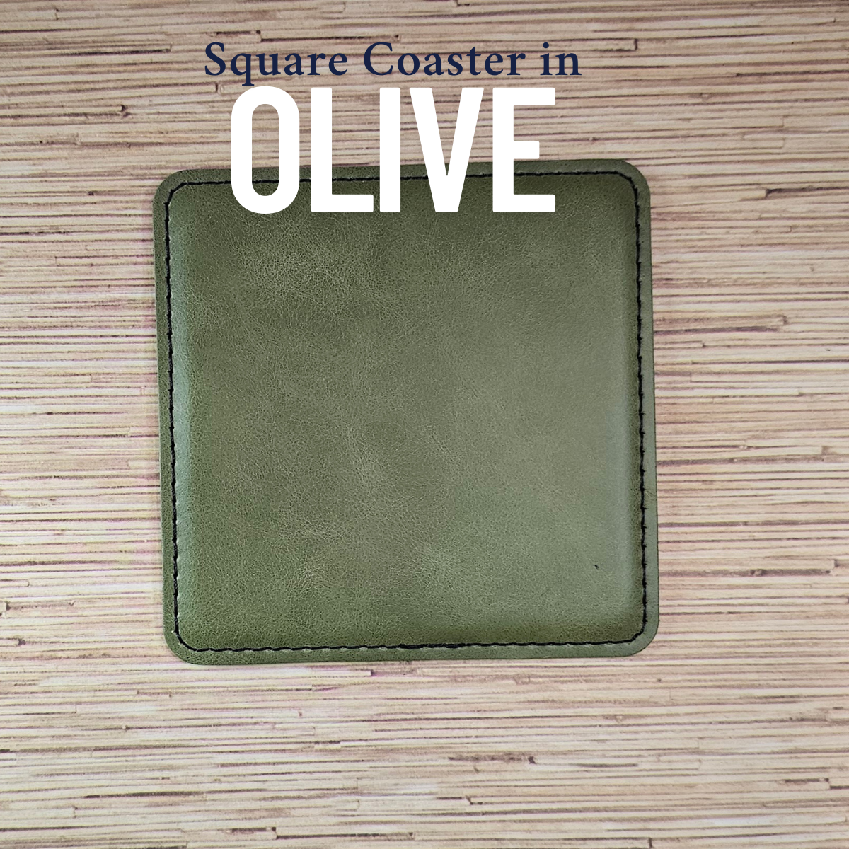 Leatherette Coasters- Customize!