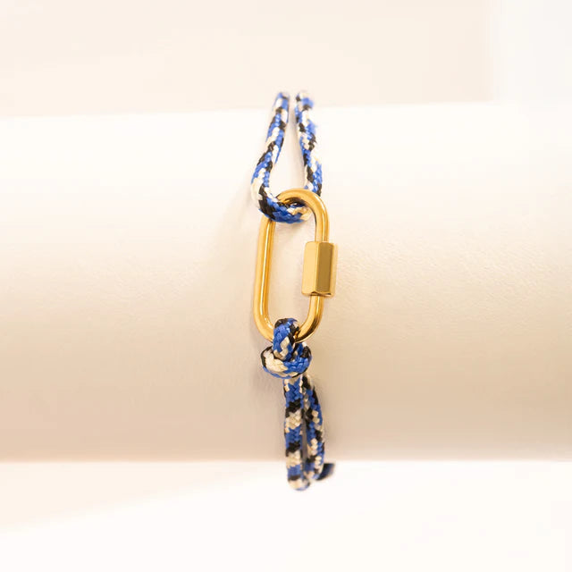 Carabiner Rope Charm Bracelet