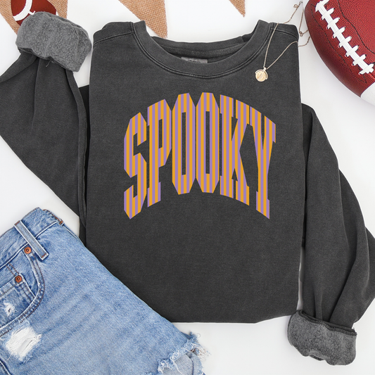 SPOOKY Comfort Colors Sweatshirt - Halloween Crewneck