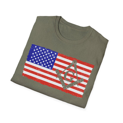 American Flag/ Free Mason Tee