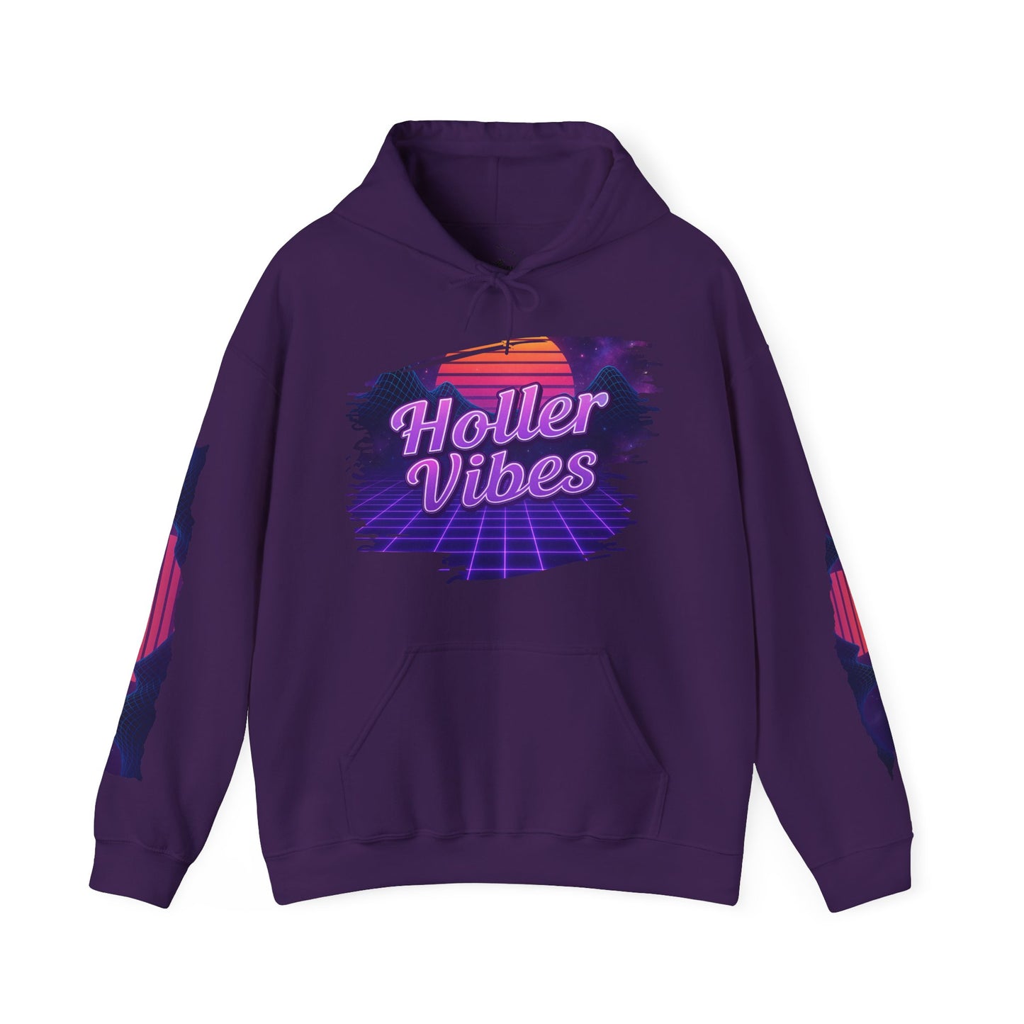 Holler Vibes Retro Graphic Hoodie