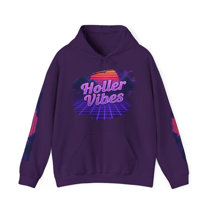 Holler Vibes Retro Graphic Hoodie