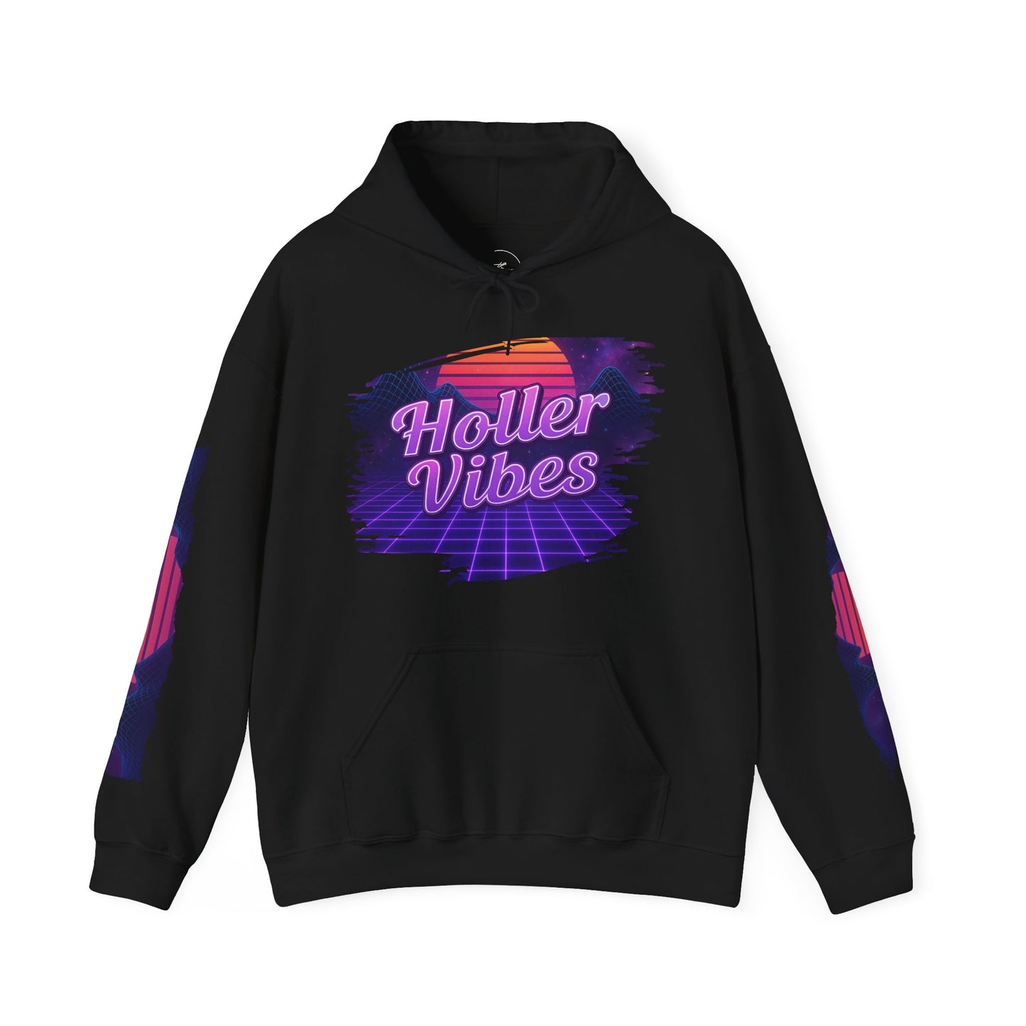 Holler Vibes Retro Graphic Hoodie