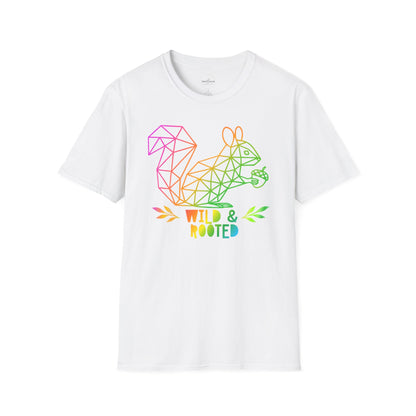 Wild & Rooted Geometric Squirrel T-Shirt