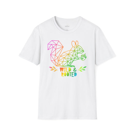 Wild & Rooted Geometric Squirrel T-Shirt