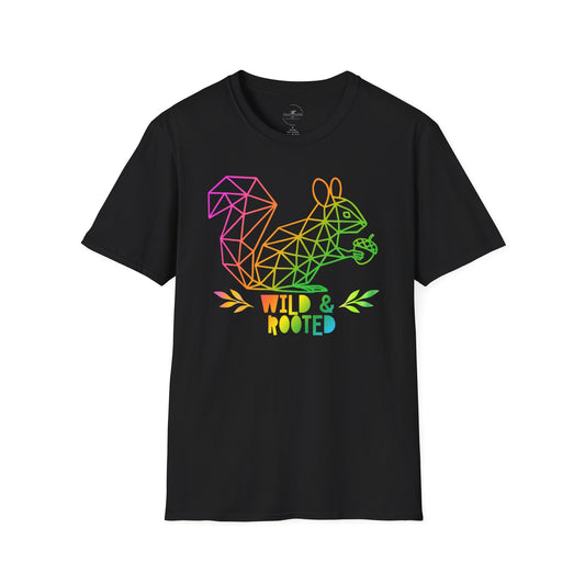Wild & Rooted Geometric Squirrel T-Shirt