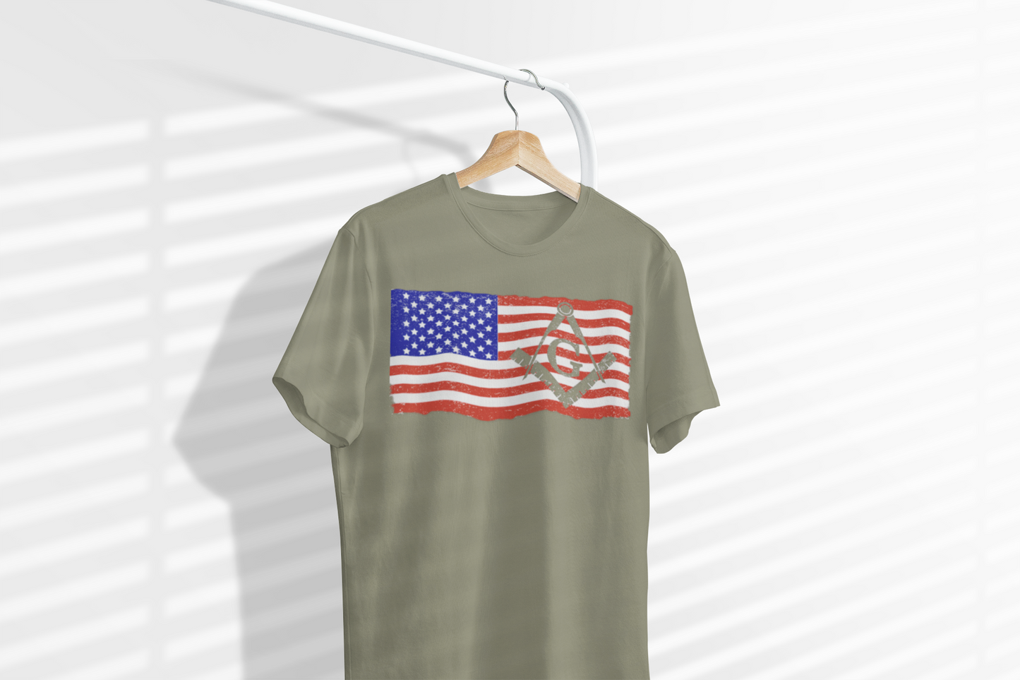 American Flag/ Free Mason Tee