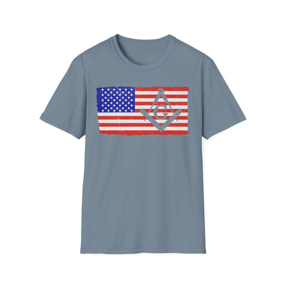 American Flag/ Free Mason Tee