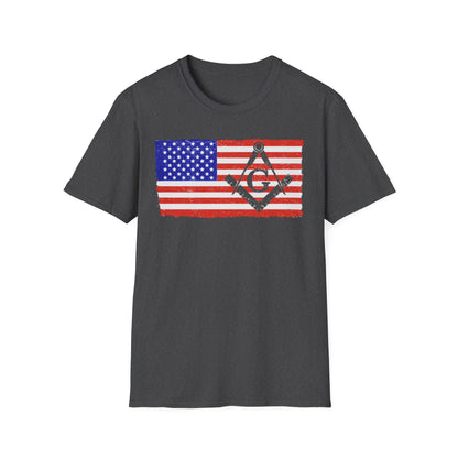 American Flag/ Free Mason Tee