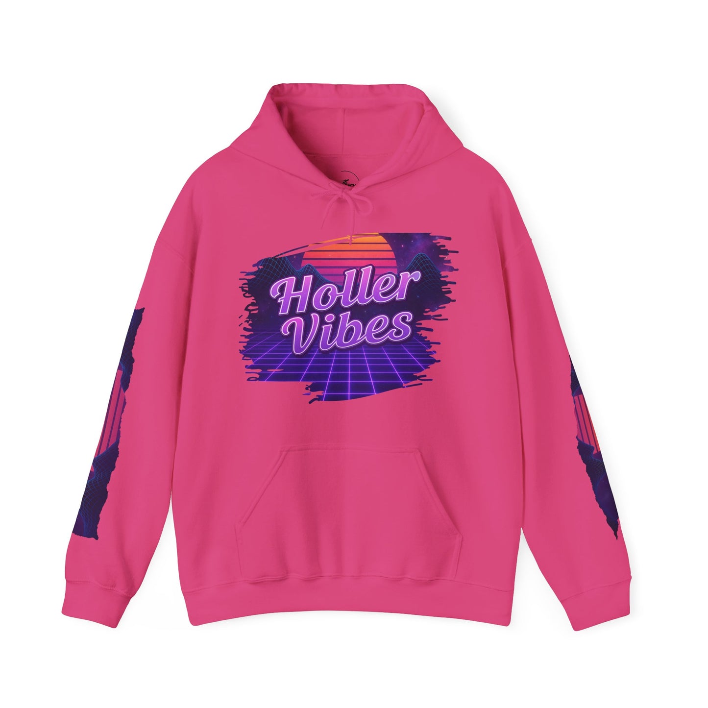 Holler Vibes Retro Graphic Hoodie