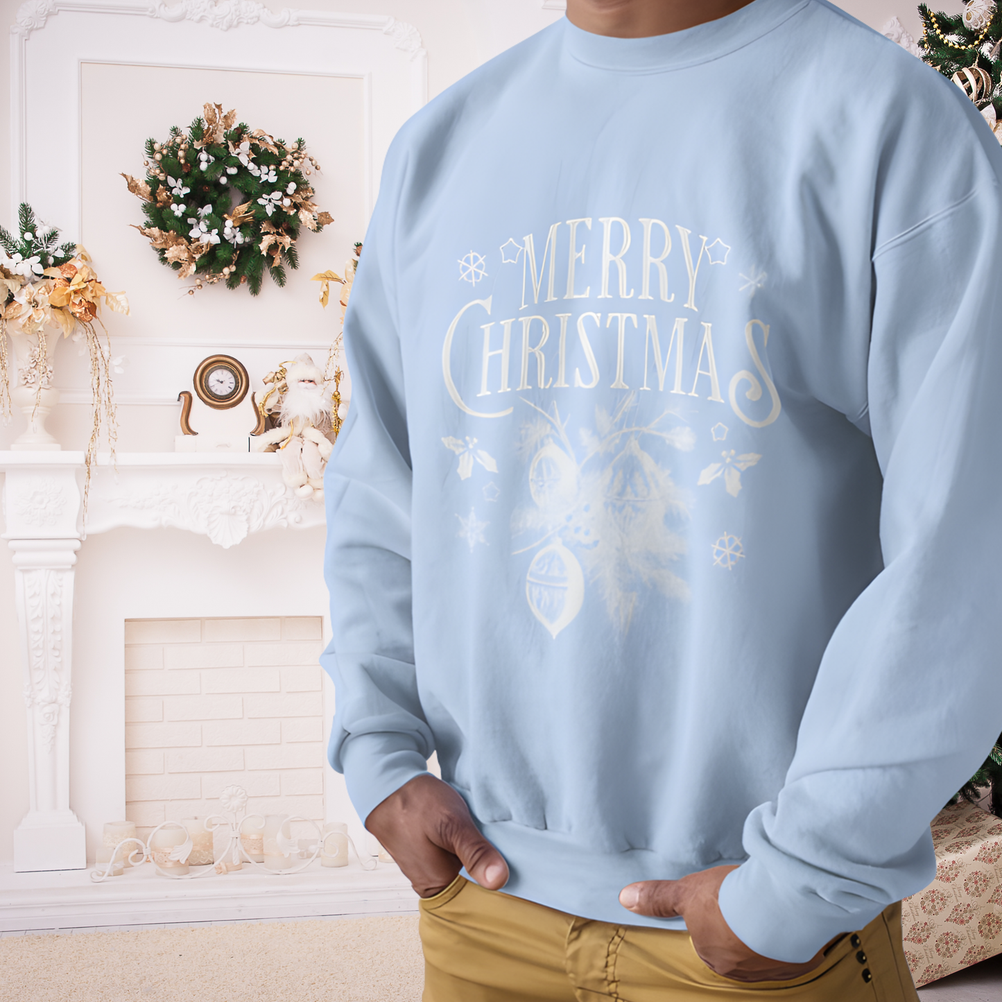 Vintage Merry Christmas Crewneck Sweatshirt
