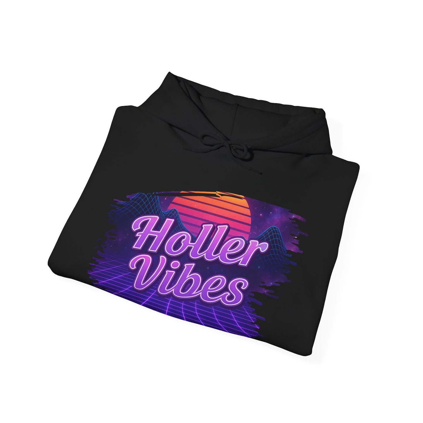 Holler Vibes Retro Graphic Hoodie