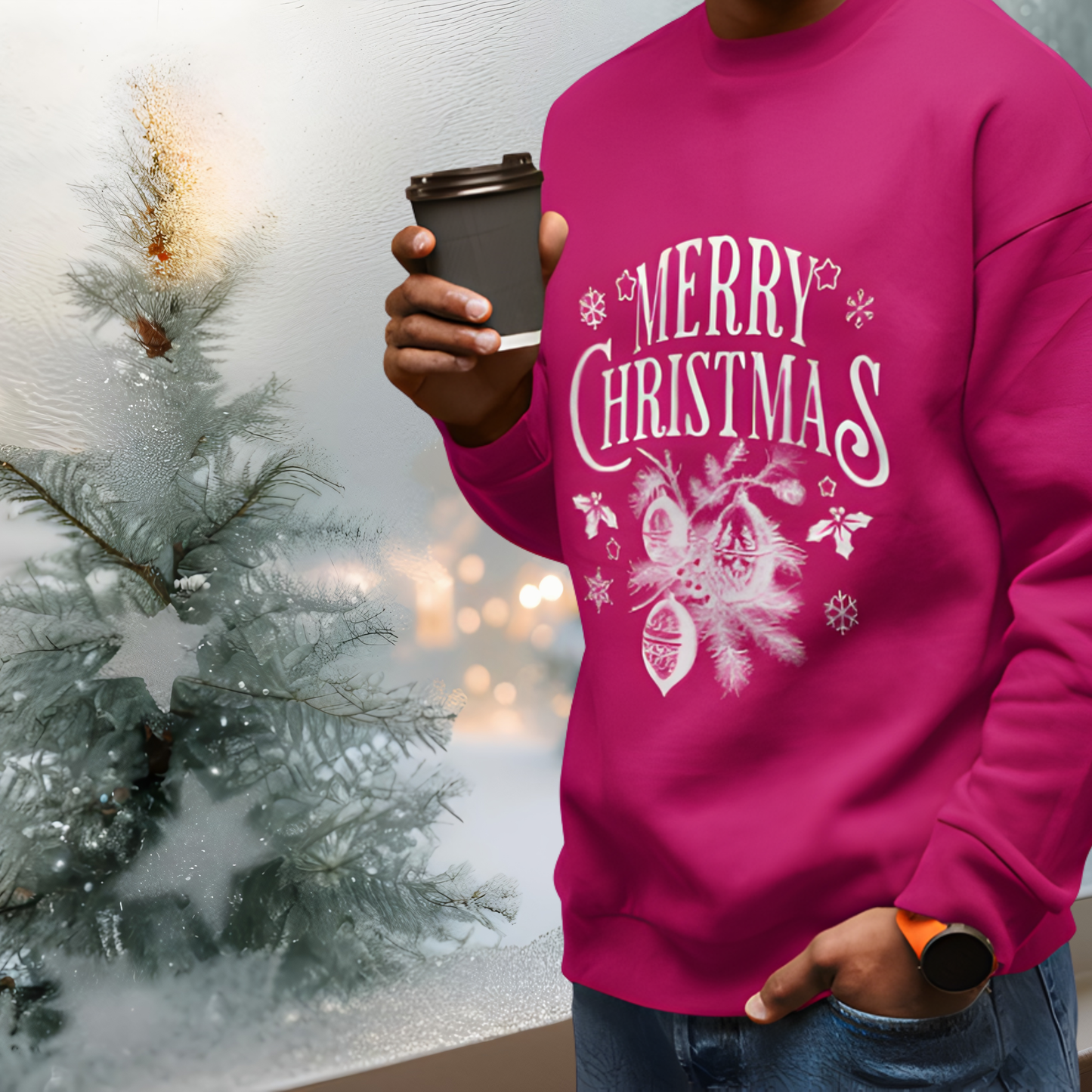 Vintage Merry Christmas Crewneck Sweatshirt