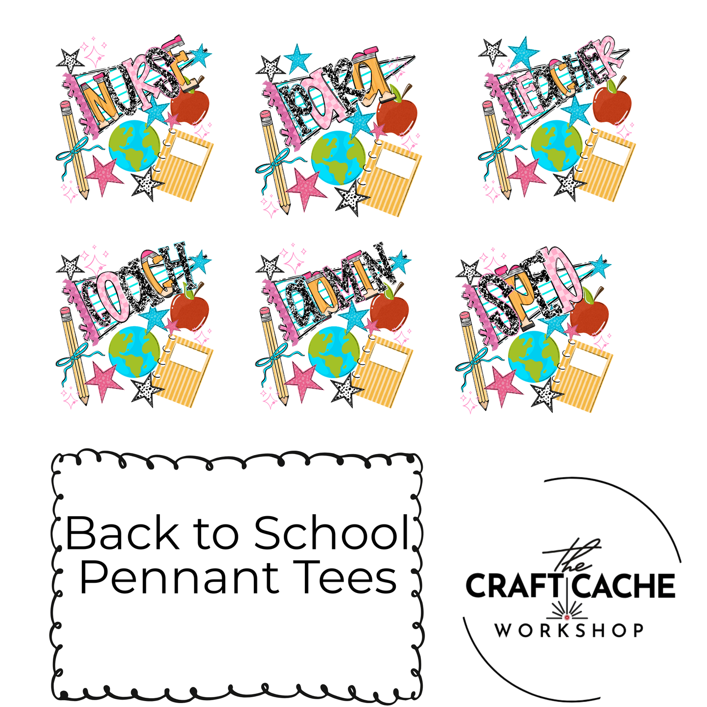 Back To School Pennant Tee | Custom