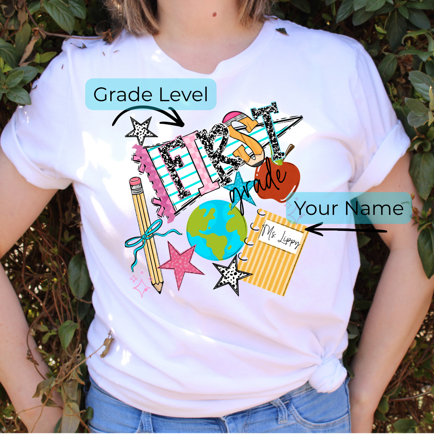 Back To School Pennant Tee | Custom