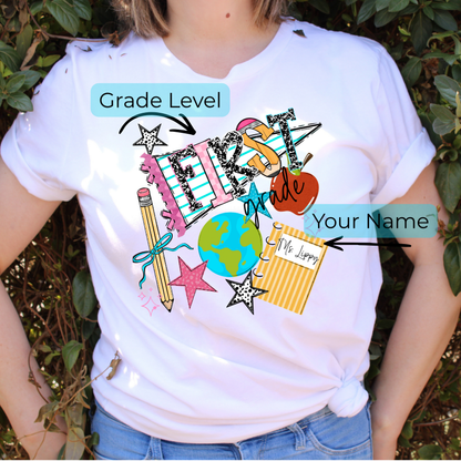 Back To School Pennant Tee | Custom