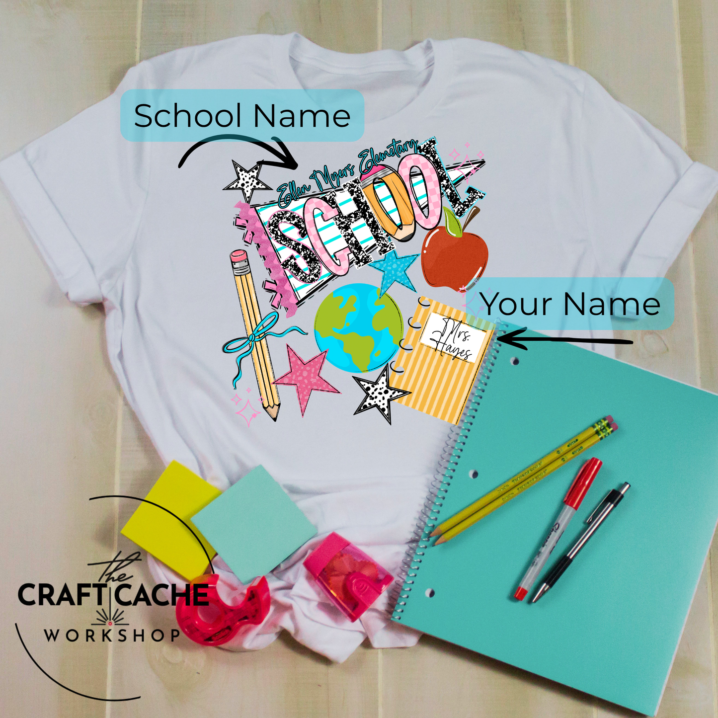 Back To School Pennant Tee | Custom