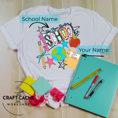Back To School Pennant Tee | Custom