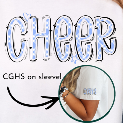 CGHS Panthers Plaid Cheer T-Shirt