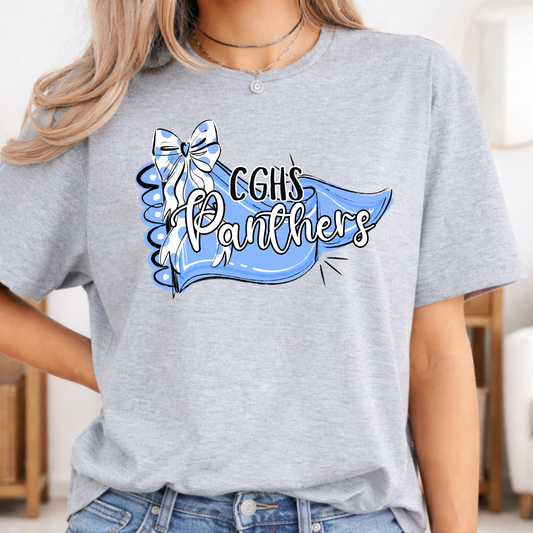 CGHS Panthers School Mascot Pennant Tee
