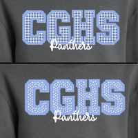 Youth- CGHS Letterman Stitch Dots & Gingham Port & Co Sweatshirt