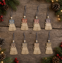 Personalized Cheer Megaphone with Bow Ornament