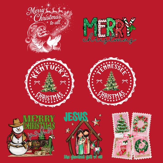 Red Christmas Sweatshirt| Choose Your Favorite Design