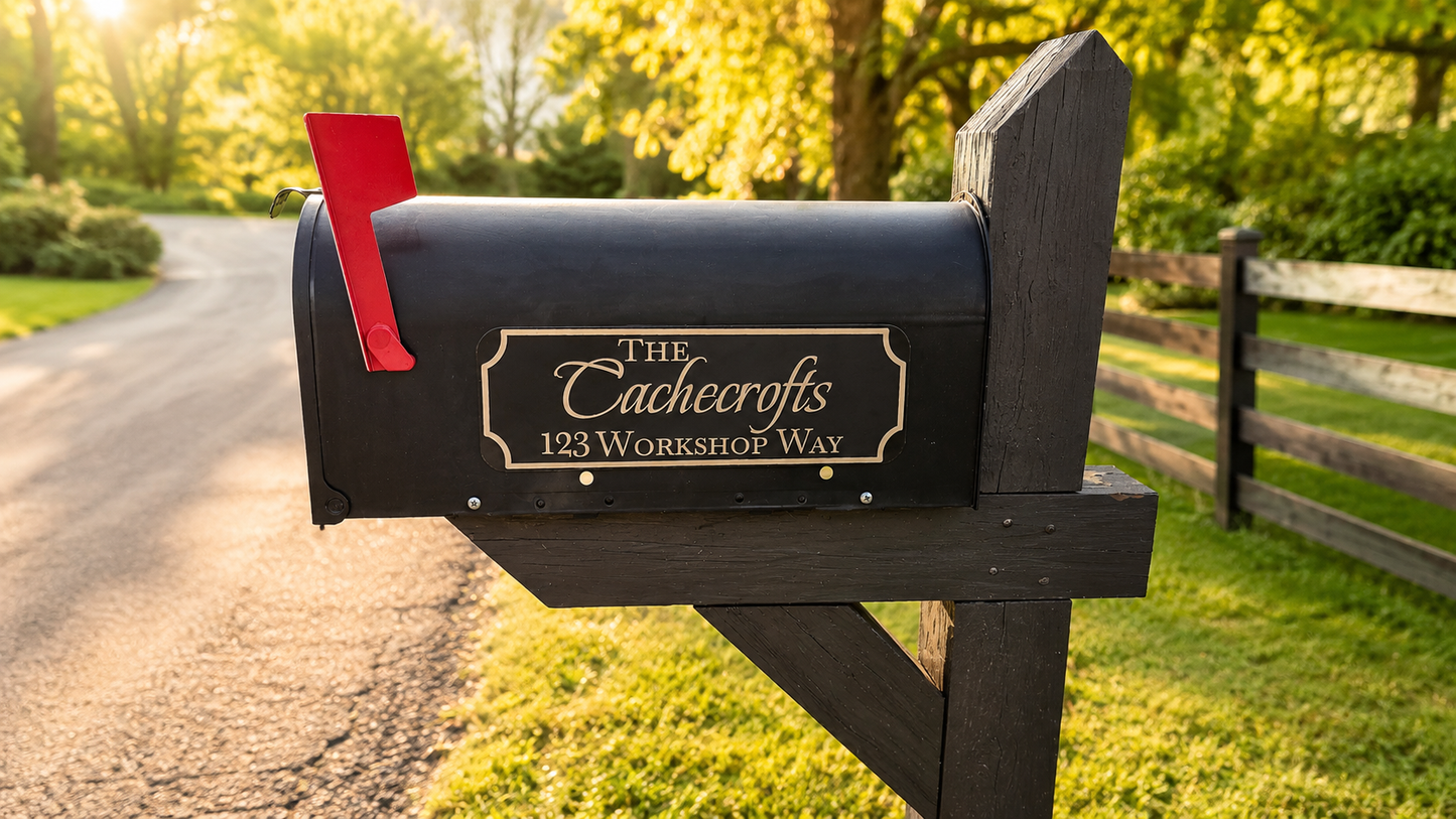 Custom Mailbox Name/Address Sign 12x4