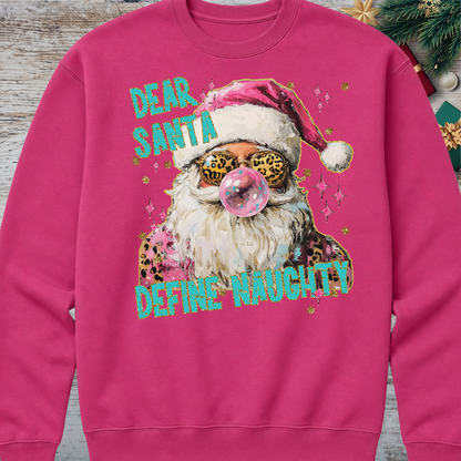 Cyber Pink Christmas Sweatshirt| Choose Your Favorite Design