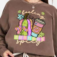 Feeling Pumpkin Spicy Comfort Colors Sweatshirt