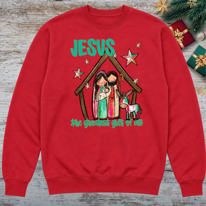 Red Christmas Sweatshirt| Choose Your Favorite Design
