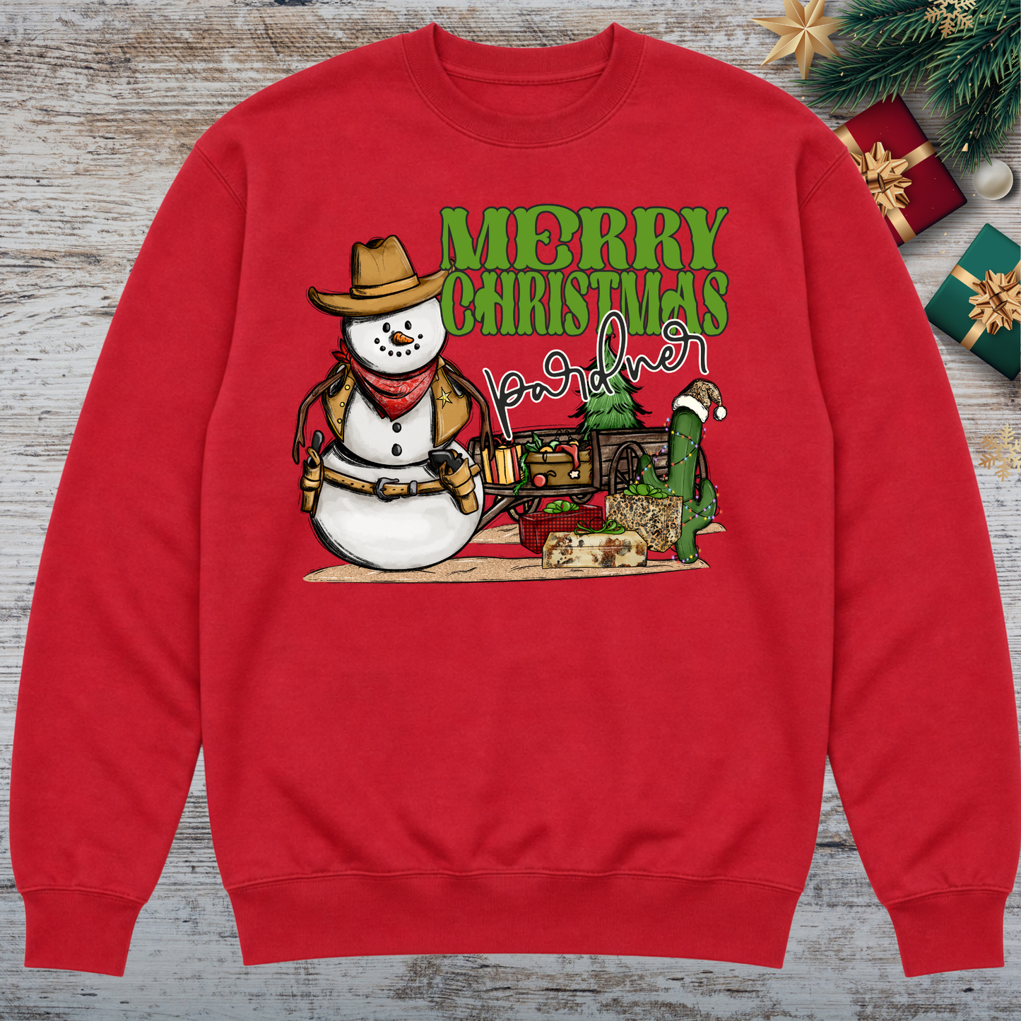 Red Christmas Sweatshirt| Choose Your Favorite Design