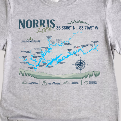 Norris Lake Customizable Adult Tee