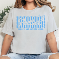 CGHS Panthers Comp| Silver Bella Canvas Tee| Blue Print