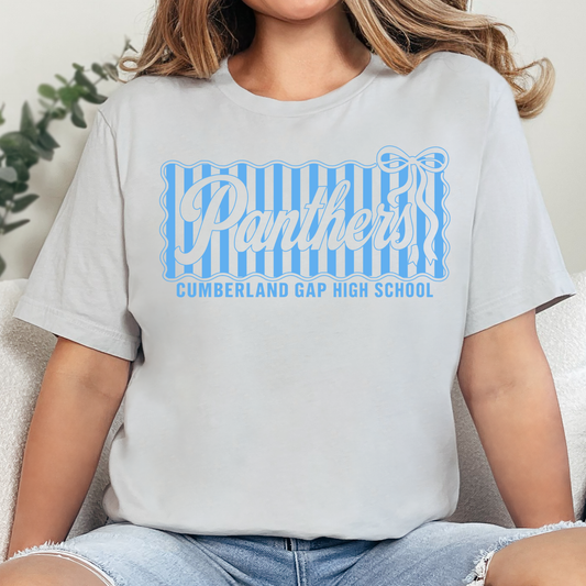 CGHS Panthers Comp| Silver Bella Canvas Tee| Blue Print