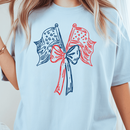 American Flag Bouquet Tee