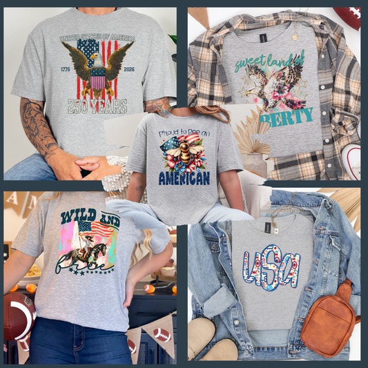 Patriotic American Tees