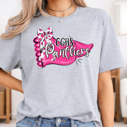 CGHS Panthers School Mascot Pennant Tee