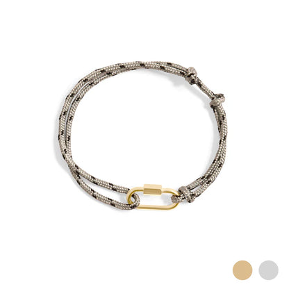 Carabiner Rope Charm Bracelet