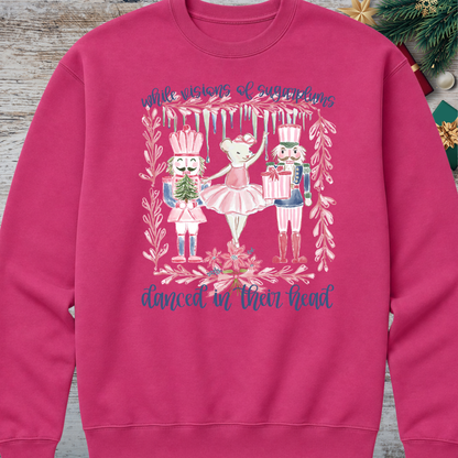 Cyber Pink Christmas Sweatshirt| Choose Your Favorite Design
