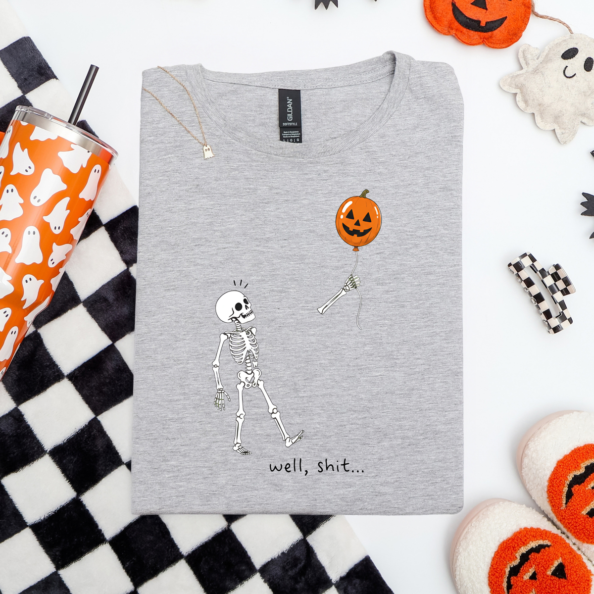 Skeleton and Lost Balloon Tee