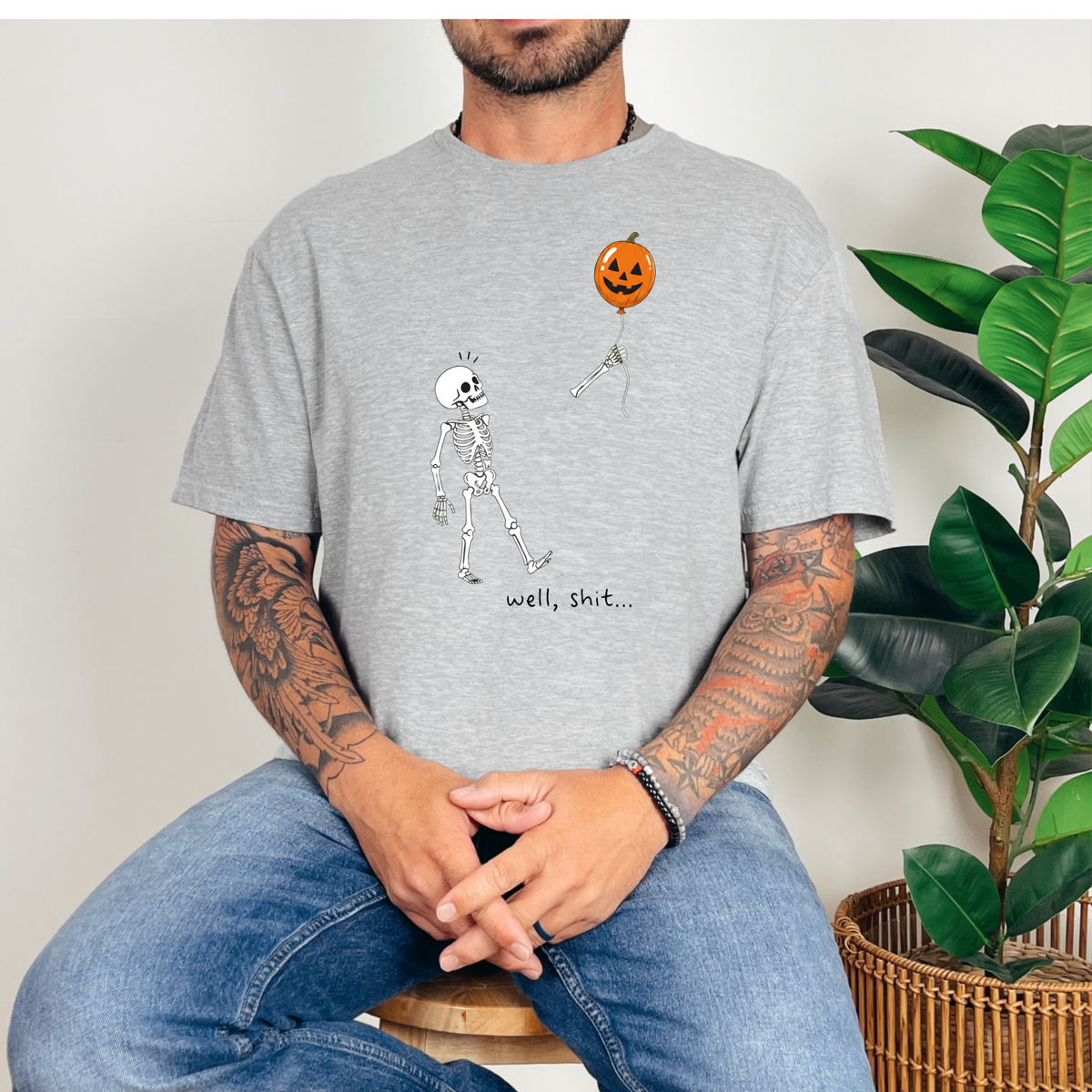 Skeleton and Lost Balloon Tee
