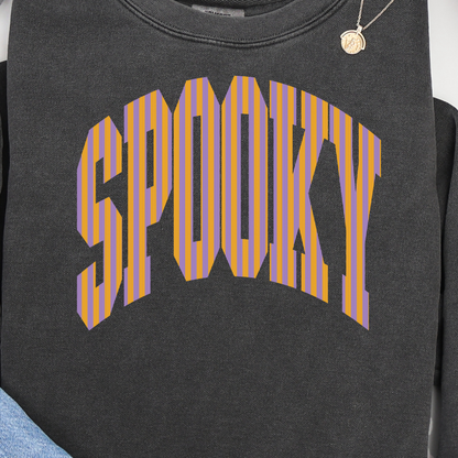SPOOKY Comfort Colors Sweatshirt - Halloween Crewneck
