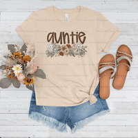 Vintage Floral Custom Name Tee – Personalized Women's Graphic Shirt