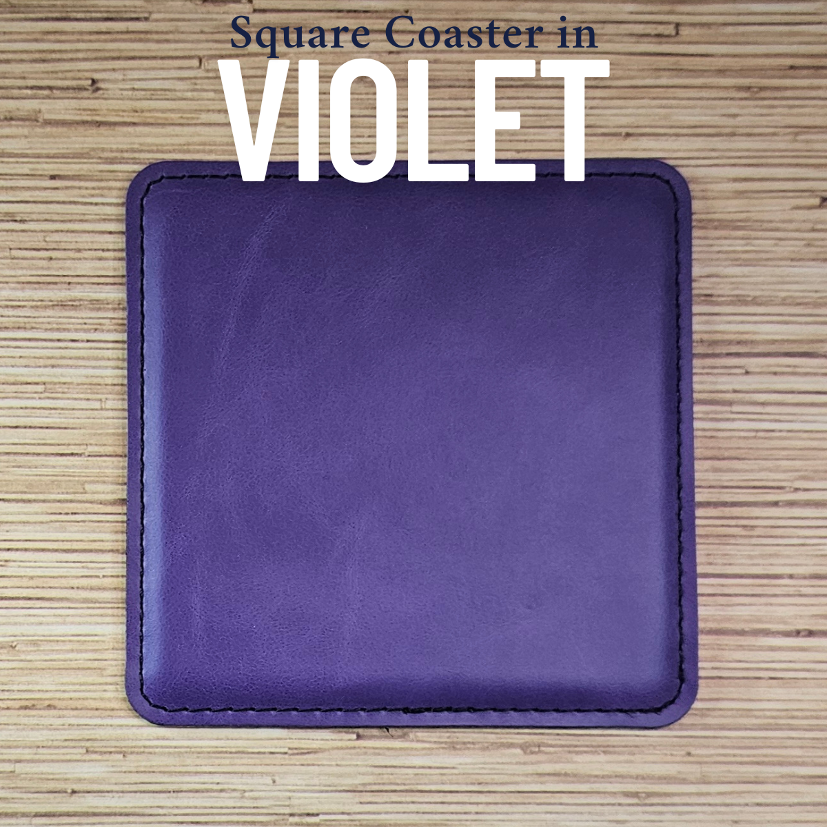 Leatherette Coasters- Customize!