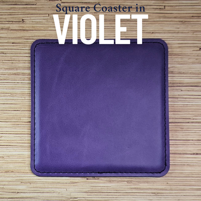 Leatherette Coasters- Customize!
