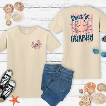 Crabby Tee Flat Lay