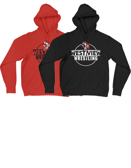Adult West View Wrestling Hooded Sweatshirt